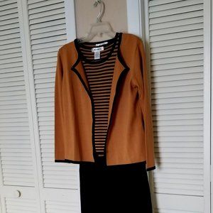 Marchetta Black and Gold 3pc Sweater Suit PM